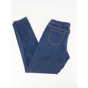 ARIZONA JEANS Girls Jean Jeggings Adjustable Waist Dark Wash Size 16 ½ Plus